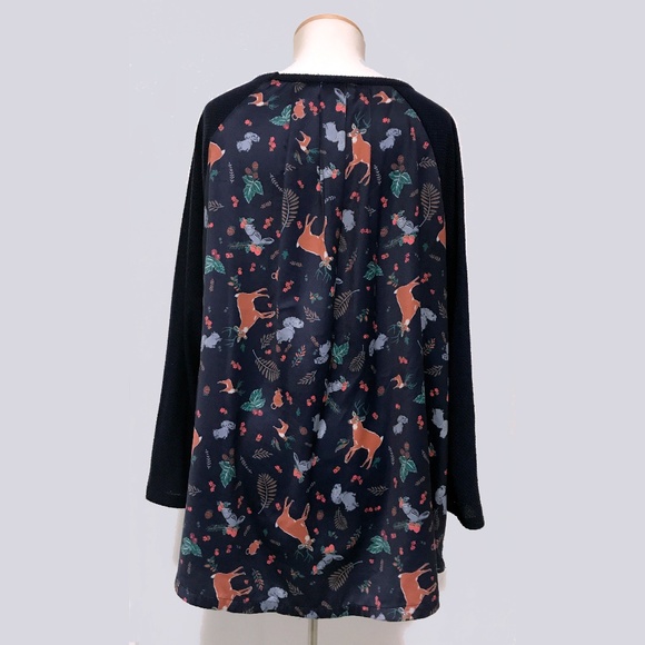 Modcloth Tops - Waffle Knit Twofer Top